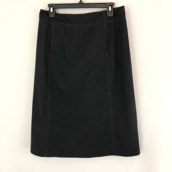 J. Crew Dresses & Skirts - JCrew Wool Blend Skirt Charcoal Gray